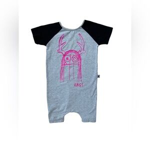 Rags Size 3/4T Metallic Trinny Shorts Romper